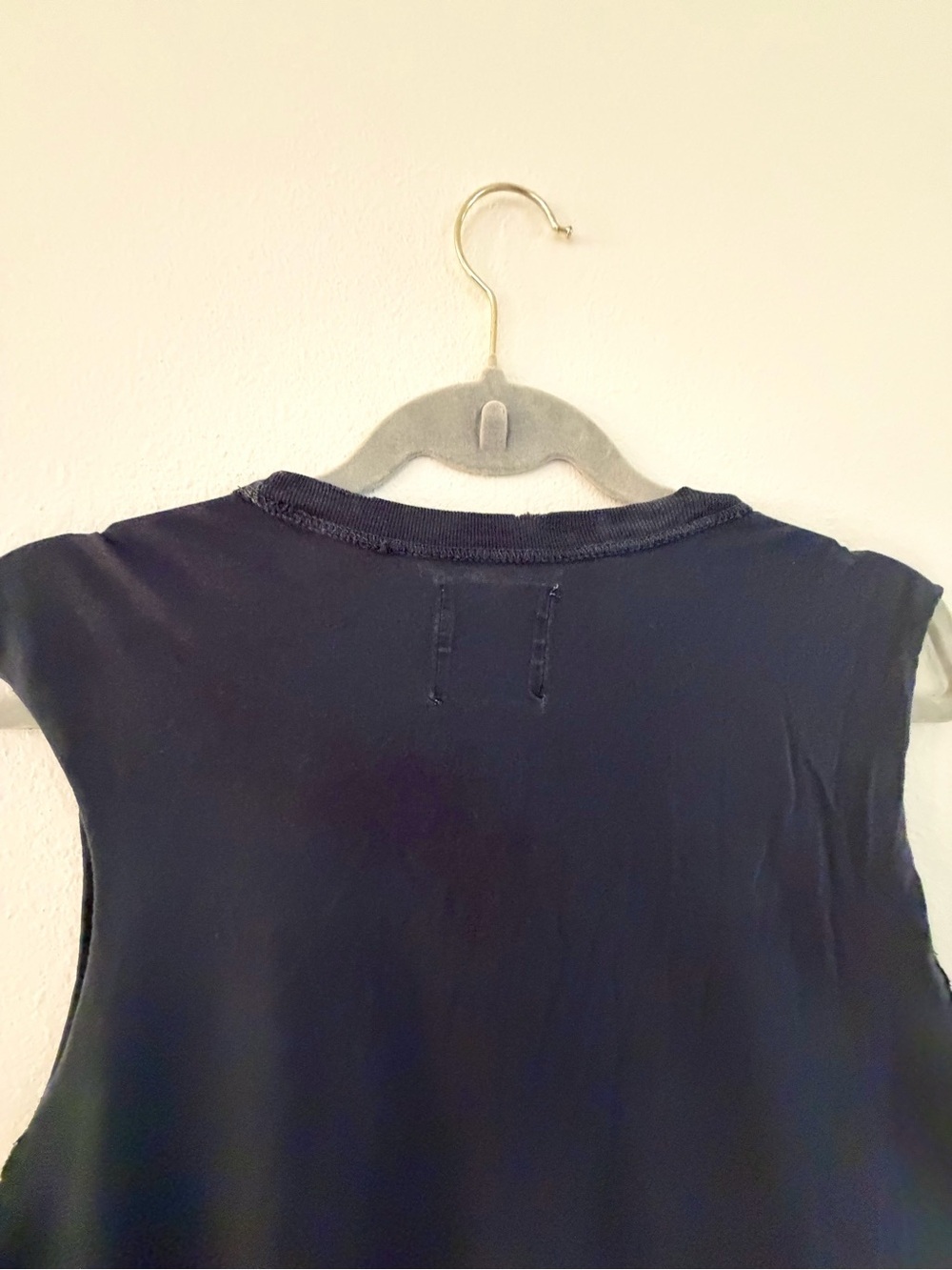 UNIF RARE Black Distressed Oversized Sleeveless Cutoff Shirt Grunge size small - Picture 9 of 13